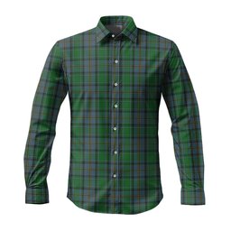 ScotsTee Shop Scottish Hope Vere Clan Tartan Long Sleeve Shirt, Cotton Tartan Plaid Shirt
