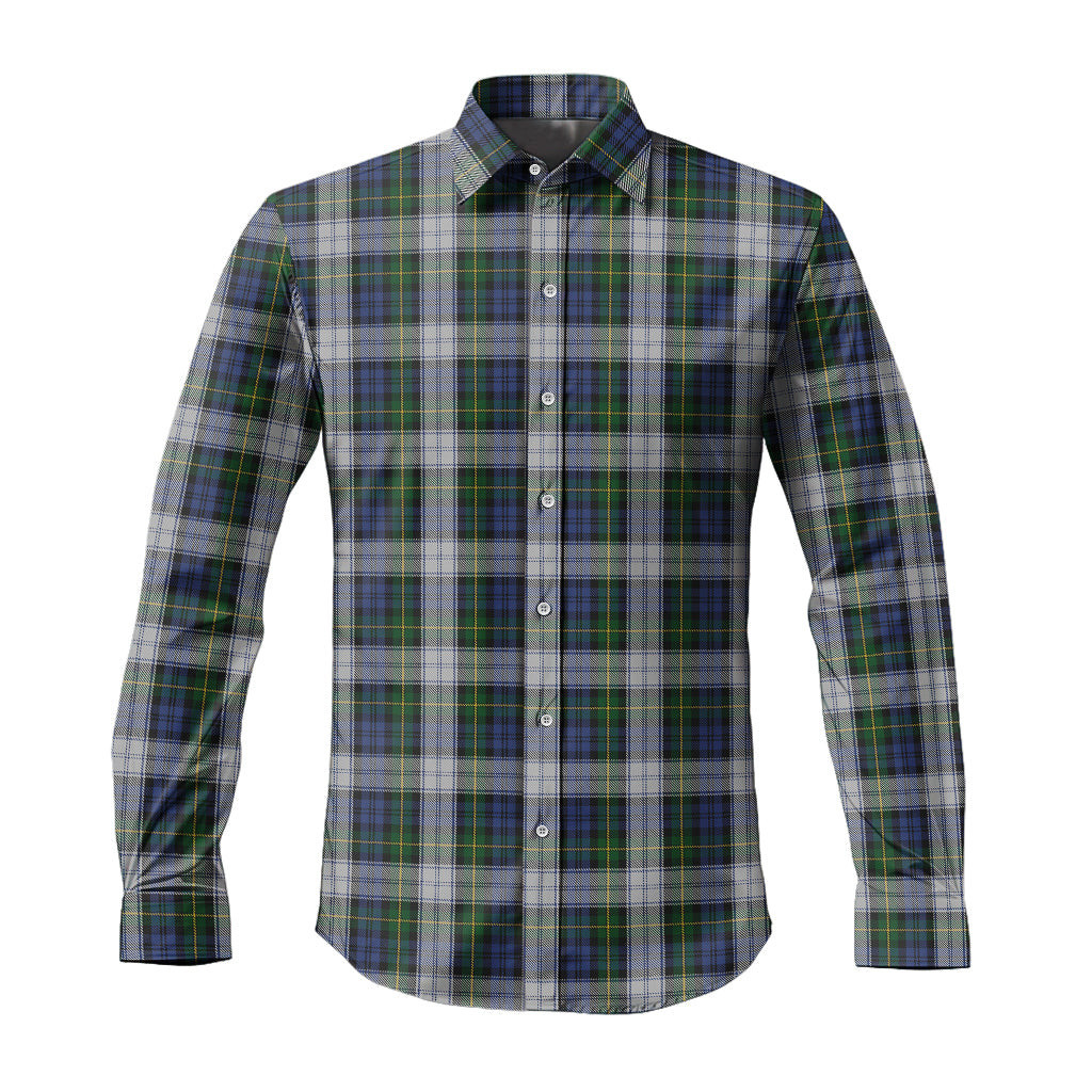 ScotsTee Shop Scottish Gordon Dress Clan Tartan Long Sleeve Shirt, Cotton Tartan Plaid Shirt