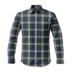 ScotsTee Shop Scottish Gordon Dress Clan Tartan Long Sleeve Shirt, Cotton Tartan Plaid Shirt