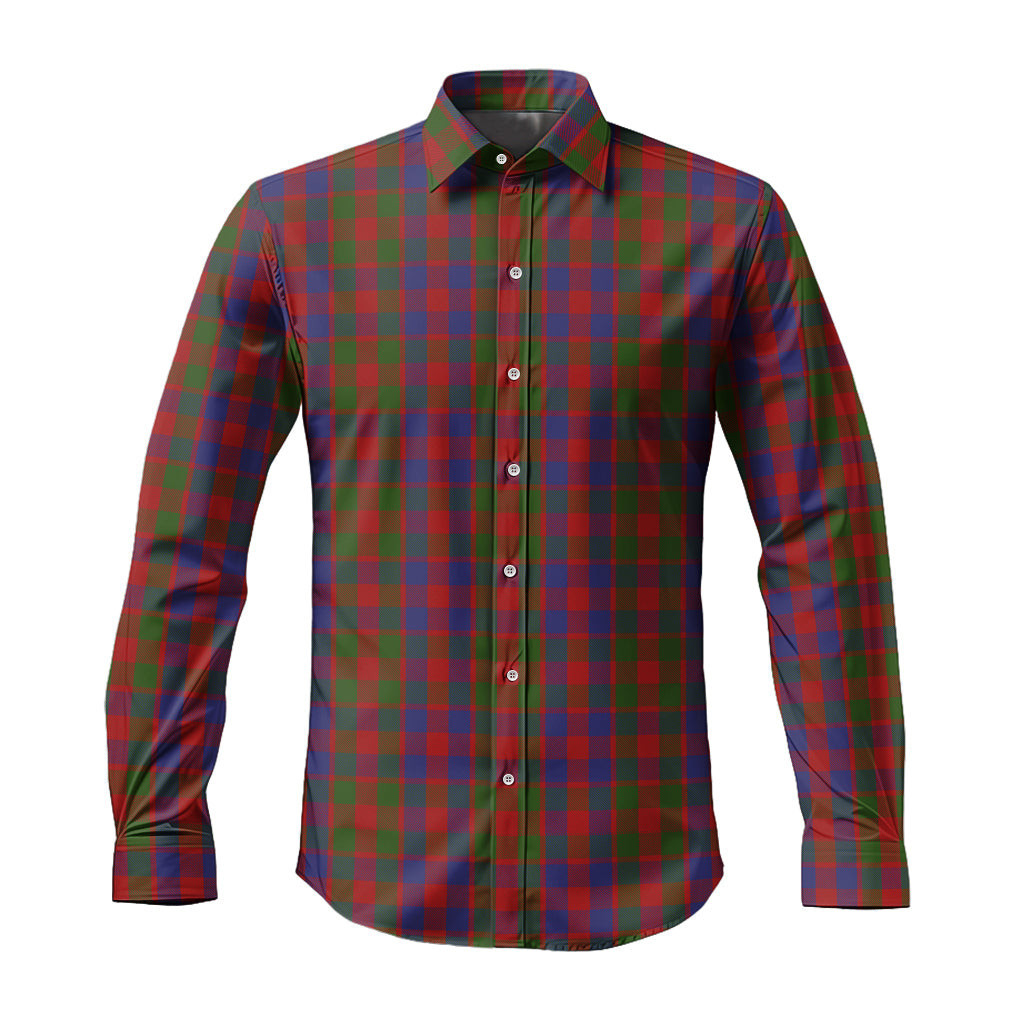 ScotsTee Shop Scottish Gow Clan Tartan Long Sleeve Shirt, Cotton Tartan Plaid Shirt