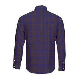 ScotsTee Shop Scottish Elliot Clan Tartan Long Sleeve Shirt, Cotton Tartan Plaid Shirt