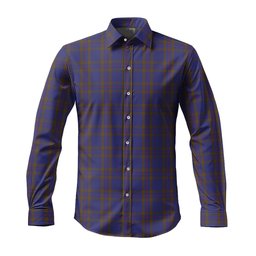 ScotsTee Shop Scottish Elliot Clan Tartan Long Sleeve Shirt, Cotton Tartan Plaid Shirt