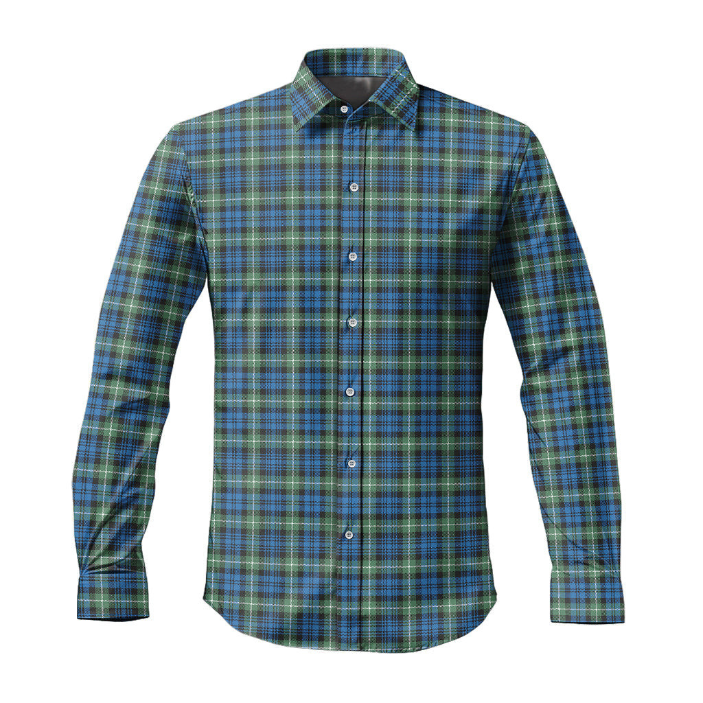 ScotsTee Shop Scottish Lamont Ancient Clan Tartan Long Sleeve Shirt, Cotton Tartan Plaid Shirt