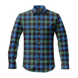 ScotsTee Shop Scottish Guthrie Ancient Clan Tartan Long Sleeve Shirt, Cotton Tartan Plaid Shirt
