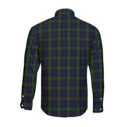 ScotsTee Shop Scottish Gunn Clan Tartan Long Sleeve Shirt, Cotton Tartan Plaid Shirt