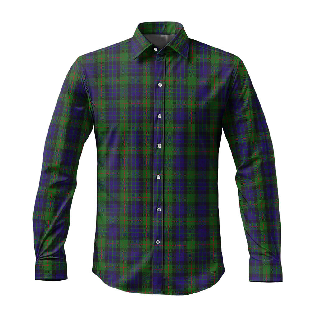 ScotsTee Shop Scottish Gunn Clan Tartan Long Sleeve Shirt, Cotton Tartan Plaid Shirt