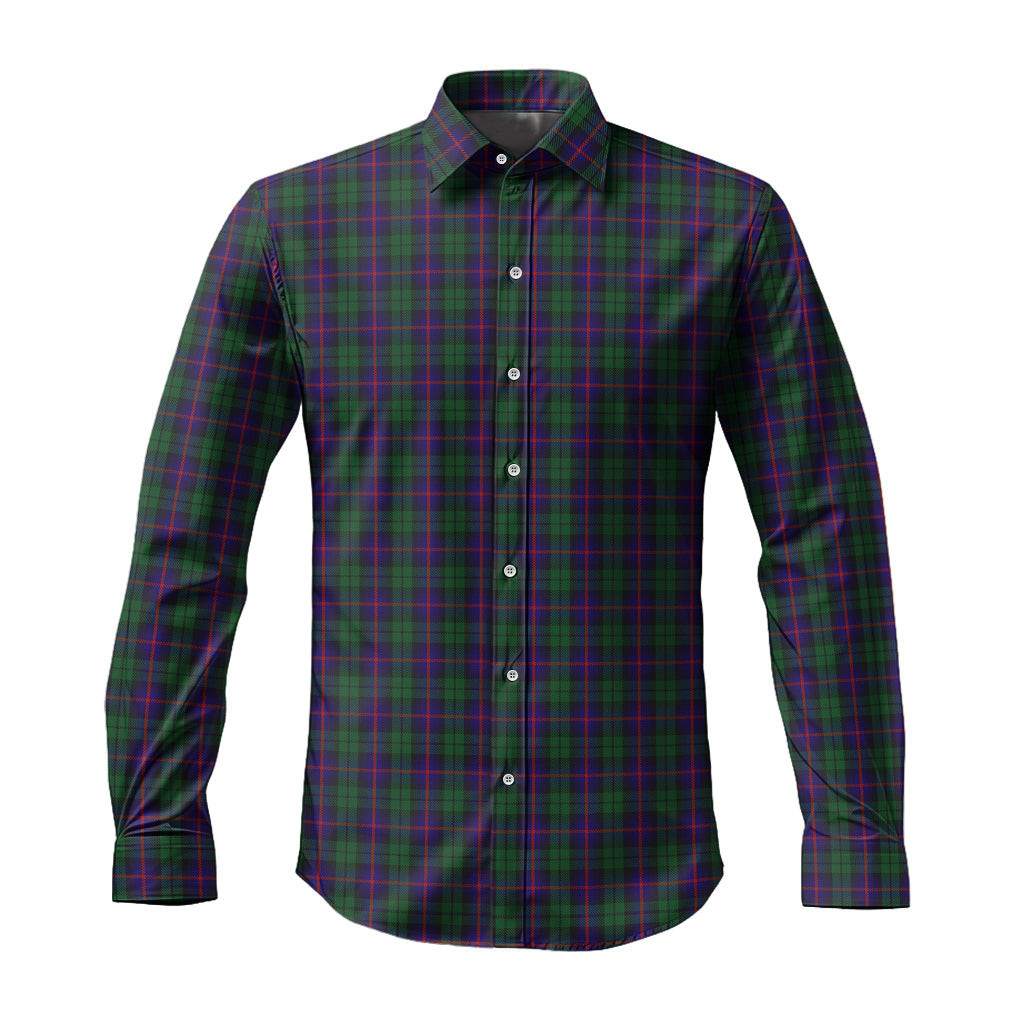 ScotsTee Shop Scottish Urquhart Clan Tartan Long Sleeve Shirt, Cotton Tartan Plaid Shirt