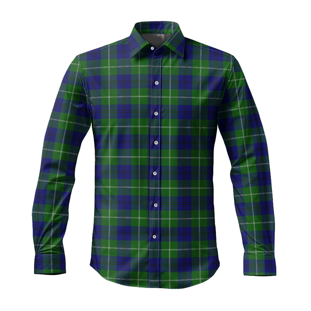 ScotsTee Shop Scottish Oliphant Modern Clan Tartan Long Sleeve Shirt, Cotton Tartan Plaid Shirt