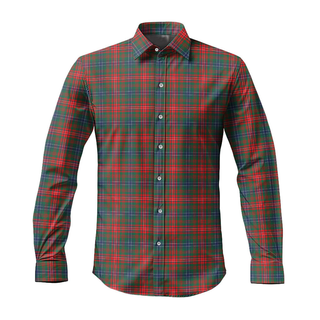 ScotsTee Shop Scottish Wilson Modern Clan Tartan Long Sleeve Shirt, Cotton Tartan Plaid Shirt