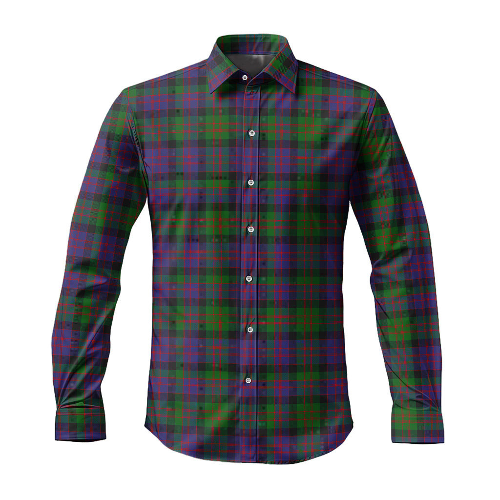 ScotsTee Shop Scottish MacDonald Clan Tartan Long Sleeve Shirt, Cotton Tartan Plaid Shirt