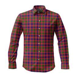 ScotsTee Shop Scottish MacIntyre Modern Clan Tartan Long Sleeve Shirt, Cotton Tartan Plaid Shirt