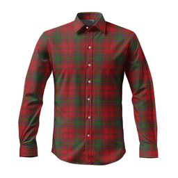 ScotsTee Shop Scottish MacDougall Clan Tartan Long Sleeve Shirt, Cotton Tartan Plaid Shirt