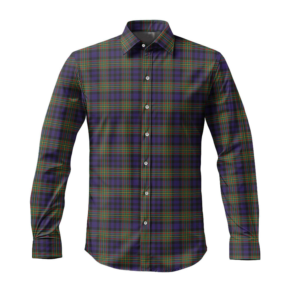 ScotsTee Shop Scottish MacLellan Clan Tartan Long Sleeve Shirt, Cotton Tartan Plaid Shirt