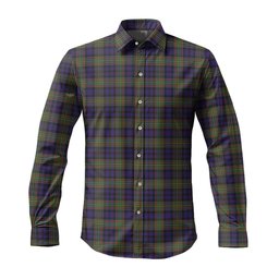 ScotsTee Shop Scottish MacLellan Clan Tartan Long Sleeve Shirt, Cotton Tartan Plaid Shirt