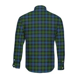 ScotsTee Shop Scottish MacLeod of Skye Clan Tartan Long Sleeve Shirt, Cotton Tartan Plaid Shirt