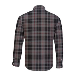 ScotsTee Shop Scottish Thompson Grey Clan Tartan Long Sleeve Shirt, Cotton Tartan Plaid Shirt