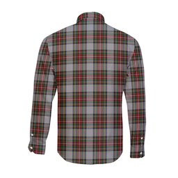 ScotsTee Shop Scottish Stewart Dress Clan Tartan Long Sleeve Shirt, Cotton Tartan Plaid Shirt