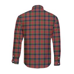 ScotsTee Shop Scottish MacPherson Ancient Clan Tartan Long Sleeve Shirt, Cotton Tartan Plaid Shirt