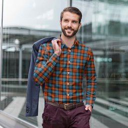 ScotsTee Shop Scottish MacLachlan Ancient Clan Tartan Long Sleeve Shirt, Cotton Tartan Plaid Shirt