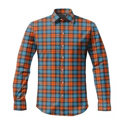 ScotsTee Shop Scottish MacLachlan Ancient Clan Tartan Long Sleeve Shirt, Cotton Tartan Plaid Shirt