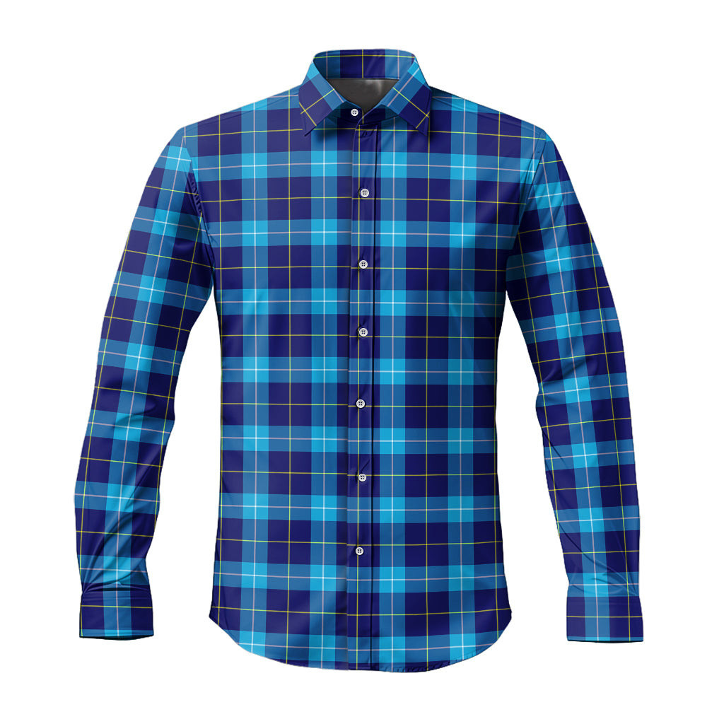 ScotsTee Shop Scottish McKerrell Clan Tartan Long Sleeve Shirt, Cotton Tartan Plaid Shirt