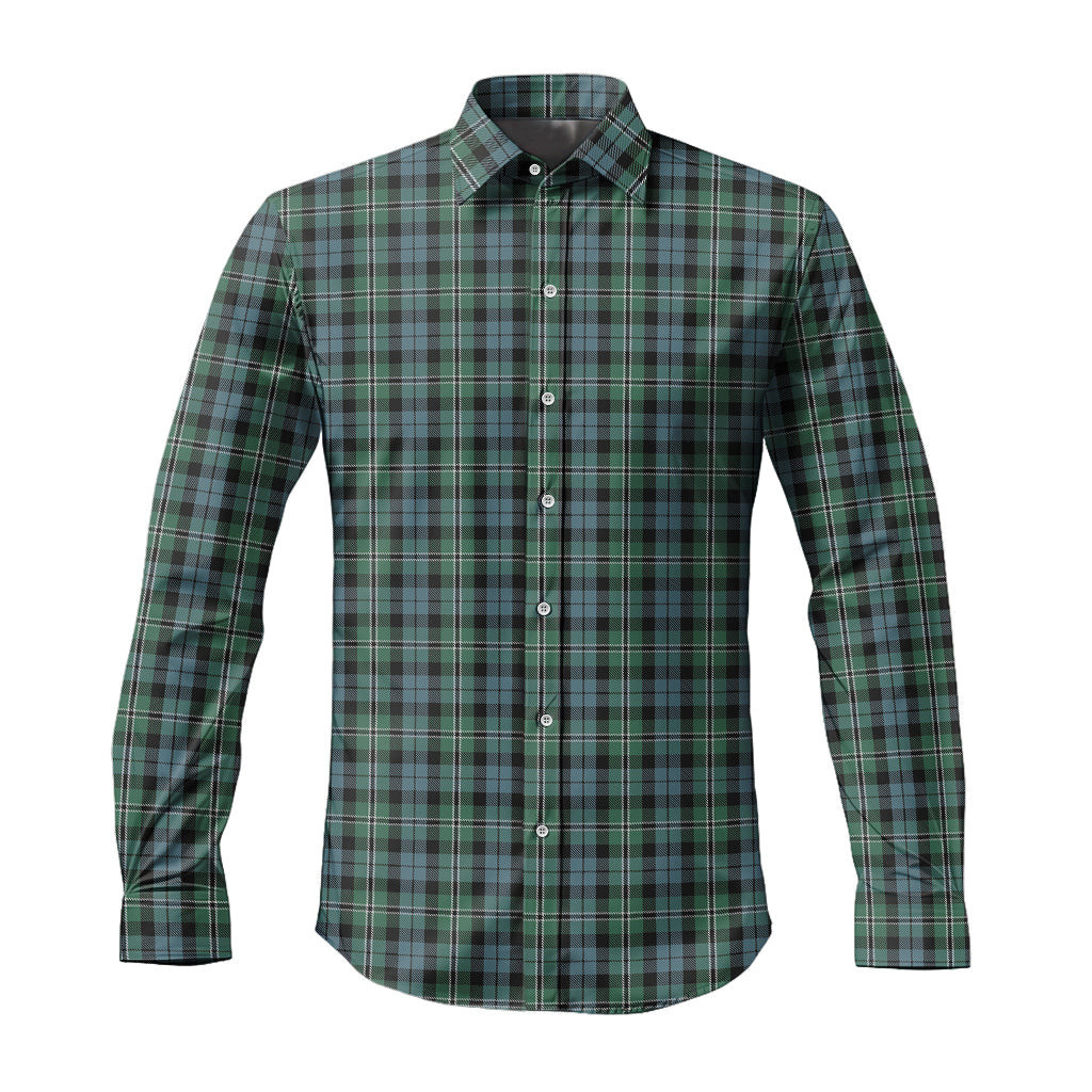 ScotsTee Shop Scottish Melville Clan Tartan Long Sleeve Shirt, Cotton Tartan Plaid Shirt