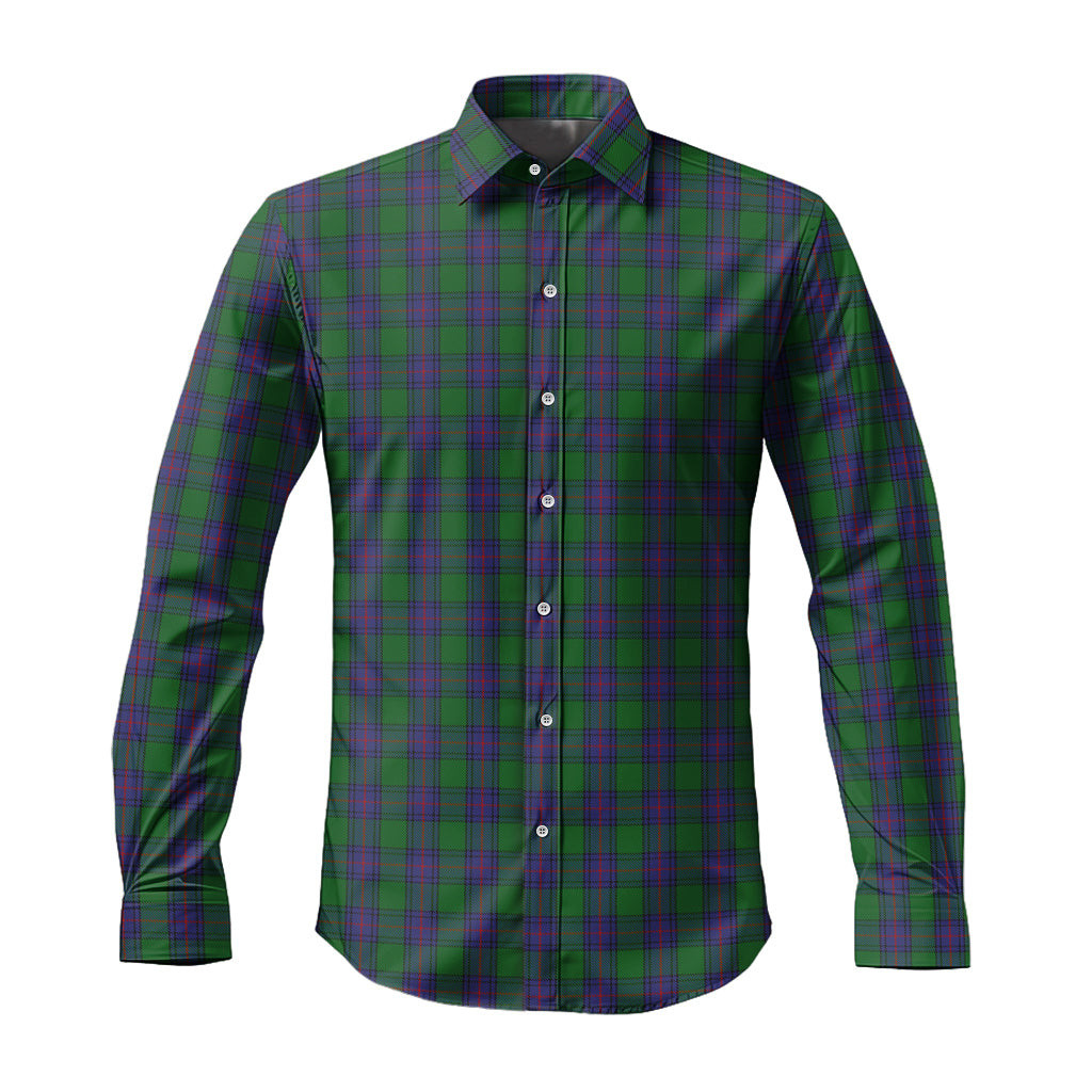 ScotsTee Shop Scottish Shaw Clan Tartan Long Sleeve Shirt, Cotton Tartan Plaid Shirt
