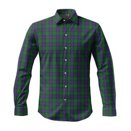 ScotsTee Shop Scottish Shaw Clan Tartan Long Sleeve Shirt, Cotton Tartan Plaid Shirt