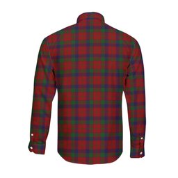 ScotsTee Shop Scottish Robertson Clan Tartan Long Sleeve Shirt, Cotton Tartan Plaid Shirt