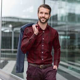 ScotsTee Shop Scottish Stirling of Keir Clan Tartan Long Sleeve Shirt, Cotton Tartan Plaid Shirt
