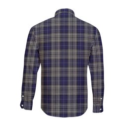 ScotsTee Shop Scottish Napier Clan Tartan Long Sleeve Shirt, Cotton Tartan Plaid Shirt
