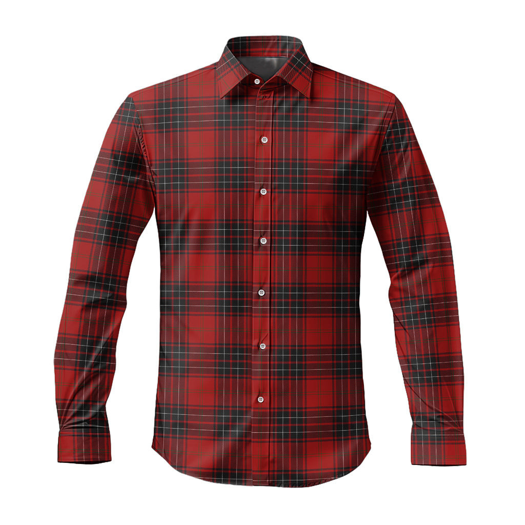 ScotsTee Shop Scottish Wemyss Clan Tartan Long Sleeve Shirt, Cotton Tartan Plaid Shirt