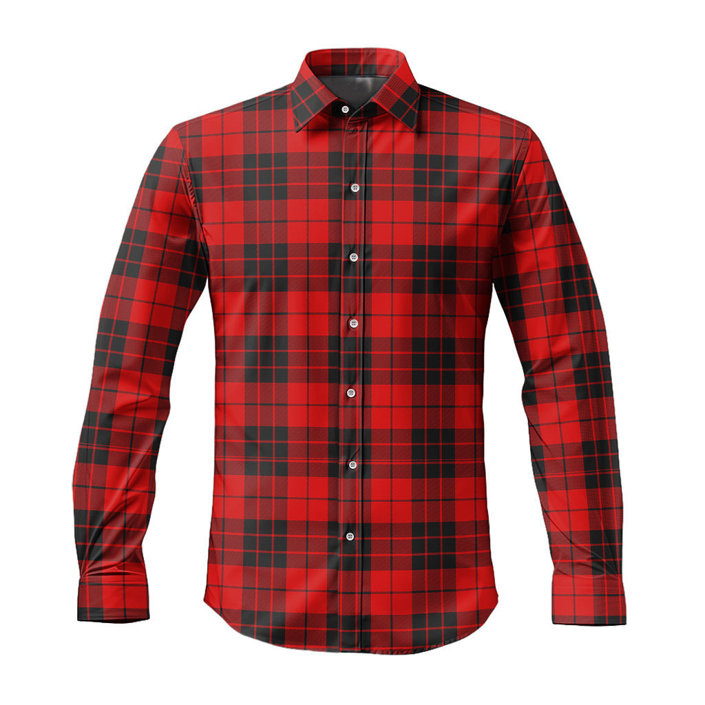 ScotsTee Shop Scottish MacLeod of Raasay Clan Tartan Long Sleeve Shirt, Cotton Tartan Plaid Shirt