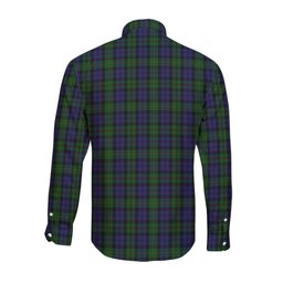 ScotsTee Shop Scottish MacEwen Clan Tartan Long Sleeve Shirt, Cotton Tartan Plaid Shirt