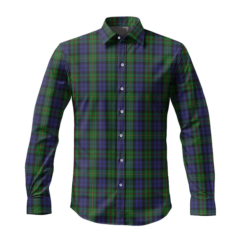 ScotsTee Shop Scottish MacEwen Clan Tartan Long Sleeve Shirt, Cotton Tartan Plaid Shirt