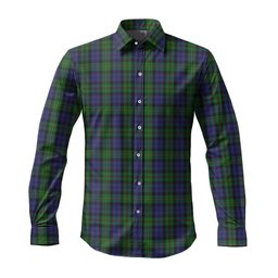 ScotsTee Shop Scottish MacEwen Clan Tartan Long Sleeve Shirt, Cotton Tartan Plaid Shirt