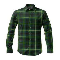 ScotsTee Shop Scottish MacArthur Modern Clan Tartan Long Sleeve Shirt, Cotton Tartan Plaid Shirt