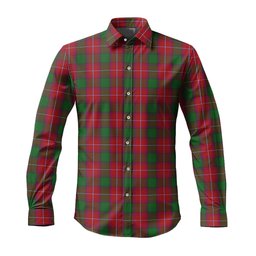 ScotsTee Shop Scottish Rattray Clan Tartan Long Sleeve Shirt, Cotton Tartan Plaid Shirt