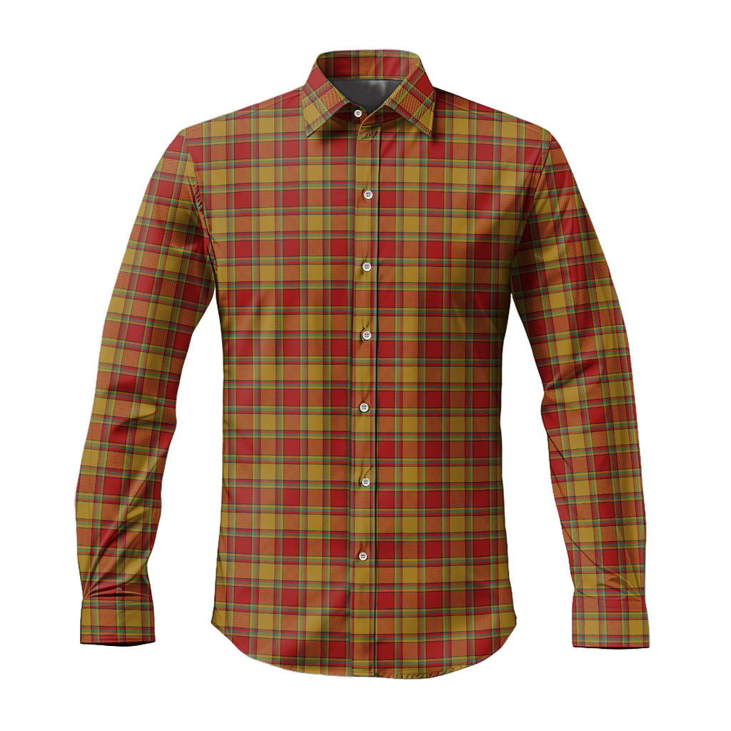 ScotsTee Shop Scottish Scrymgeour Clan Tartan Long Sleeve Shirt, Cotton Tartan Plaid Shirt