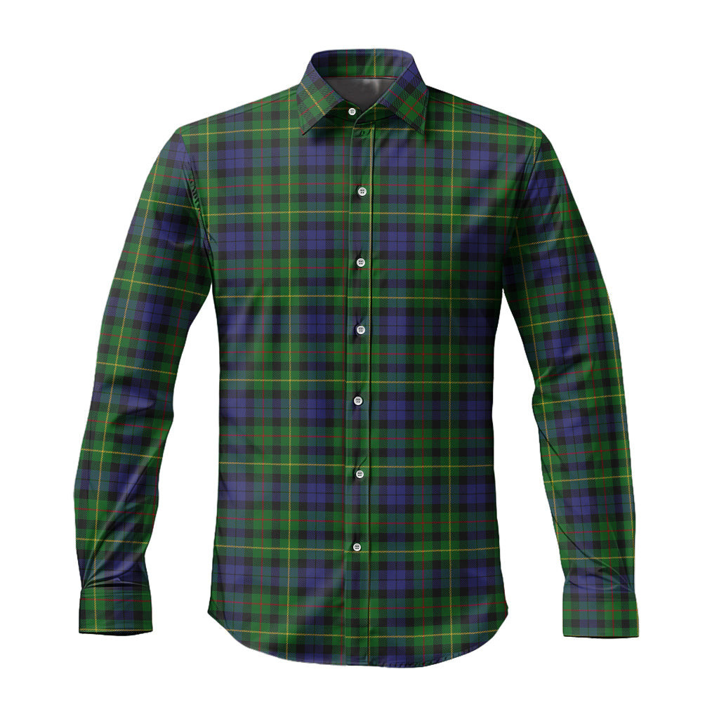 ScotsTee Shop Scottish Rollo Clan Tartan Long Sleeve Shirt, Cotton Tartan Plaid Shirt