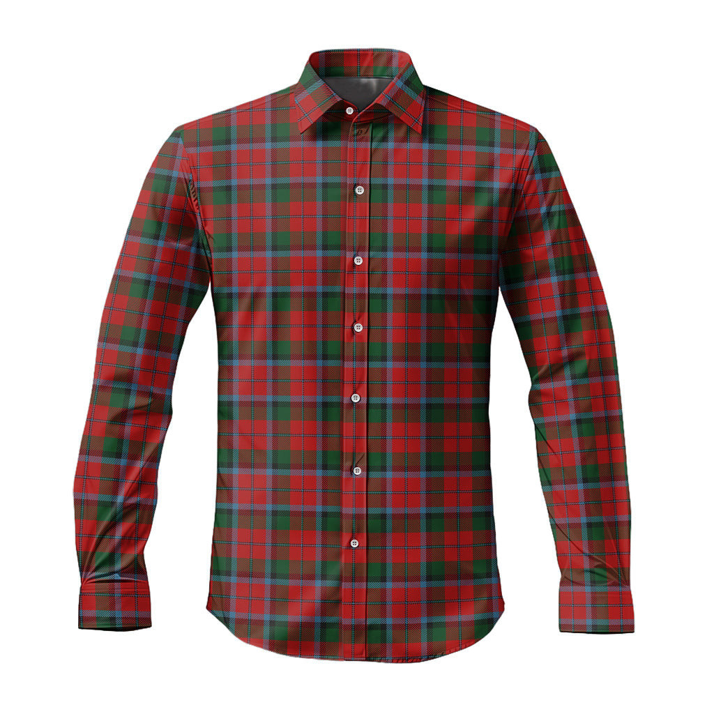 ScotsTee Shop Scottish MacNaughton Clan Tartan Long Sleeve Shirt, Cotton Tartan Plaid Shirt