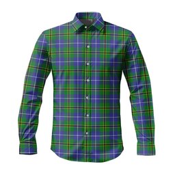 ScotsTee Shop Scottish Turnbull Hunting Clan Tartan Long Sleeve Shirt, Cotton Tartan Plaid Shirt