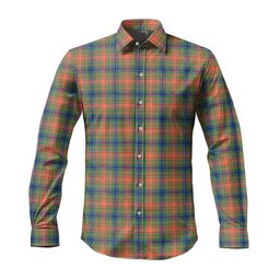 ScotsTee Shop Scottish Wilson Ancient Clan Tartan Long Sleeve Shirt, Cotton Tartan Plaid Shirt