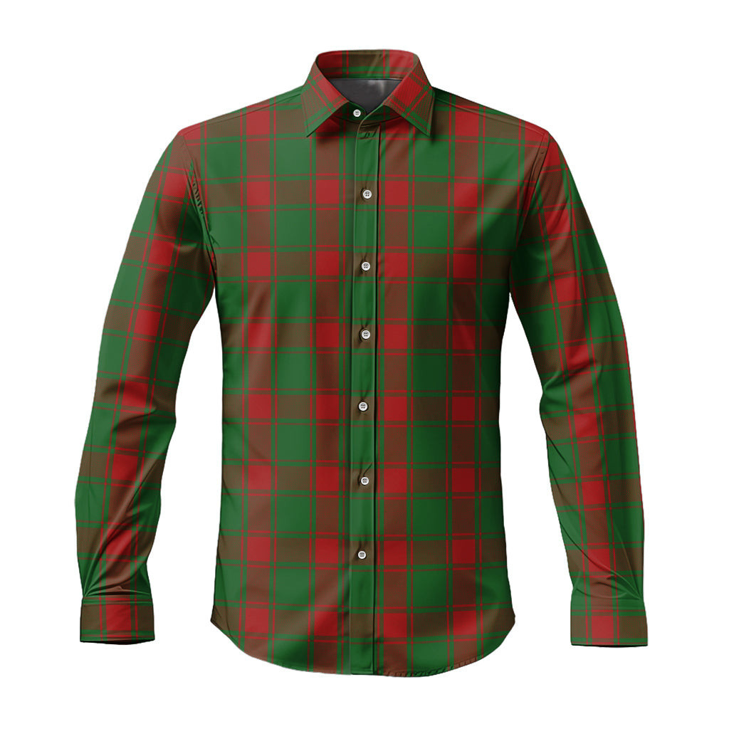 ScotsTee Shop Scottish Middleton Clan Tartan Long Sleeve Shirt, Cotton Tartan Plaid Shirt