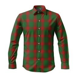 ScotsTee Shop Scottish Middleton Clan Tartan Long Sleeve Shirt, Cotton Tartan Plaid Shirt
