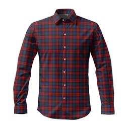 ScotsTee Shop Scottish MacLachlan Clan Tartan Long Sleeve Shirt, Cotton Tartan Plaid Shirt