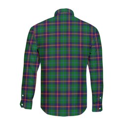 ScotsTee Shop Scottish Young Modern Clan Tartan Long Sleeve Shirt, Cotton Tartan Plaid Shirt
