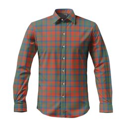ScotsTee Shop Scottish Matheson Ancient Clan Tartan Long Sleeve Shirt, Cotton Tartan Plaid Shirt