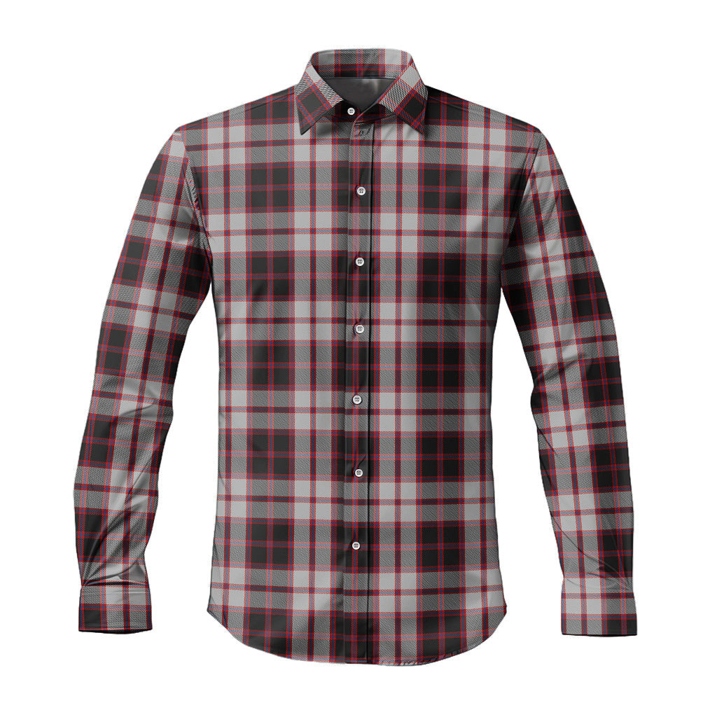 ScotsTee Shop Scottish MacPherson Clan Tartan Long Sleeve Shirt, Cotton Tartan Plaid Shirt