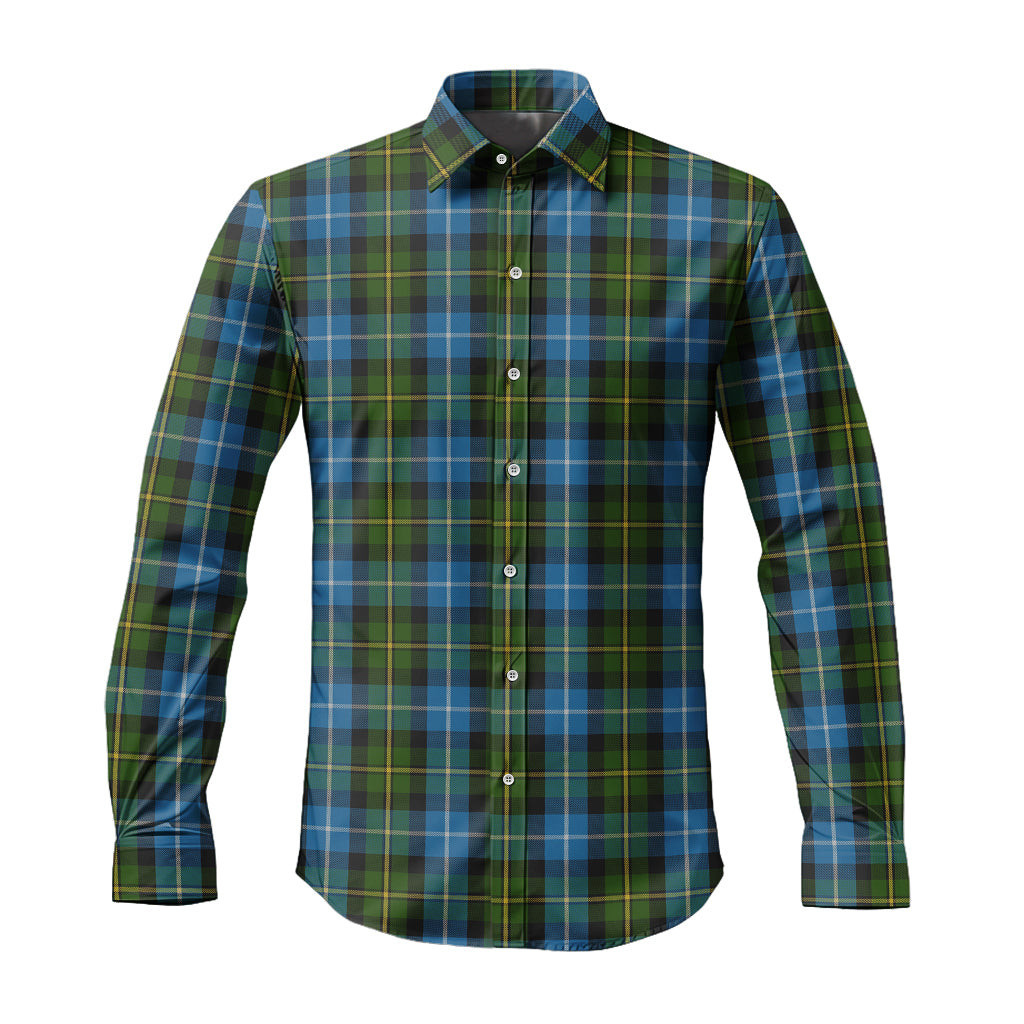 ScotsTee Shop Scottish MacNeil of Barra Clan Tartan Long Sleeve Shirt, Cotton Tartan Plaid Shirt